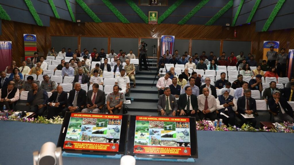 Assam Rifles–USI Annual Seminar 2024 Held On 19th March 2024 - National - PNN Digital Assam Rifles–USI Annual Seminar 2024 Held On 19th March 2024 - New Delhi (India), March 20: Third Edition of Assam Rifles – USI Annual Seminar 2024 was held in USI, New Delhi. In a compelling and insightful seminar, Indian Army veterans and highly experienced speakers including ex-diplomats and eminent journalists from different fields with varied experience in North East shed light on the topic “India’s Becoming a $ 5Trillion Economy by 2025-26 –Role of the North East as a Growth Engine”. During the seminar, the speakers drew on their extensive experience and expertise to provide a comprehensive analysis of the strategic challenges and opportunities in the North East Region. The seminar was graced by Lt Gen Upendra Dwivedi, PVSM, AVSM, VCOAS. Maj Gen B K Sharma, AVSM, SM**, (Retd), DG, USI, gave the welcome address and raised the curtains marking the beginning of the seminar. Lt Gen P C Nair, PVSM, AVSM, YSM, PhD, Director General Assam Rifles gave the introductory remarks and underscored the intricate geopolitical landscape of the North East, emphasizing the region’s strategic importance. He gave an incisive insight into the importance of establishing sustained economic development to transform North East Region as a gateway to ASEAN countries thereby acting as India’s growth engine in becoming a $ 5 Trillion Economy. - PNN Digital